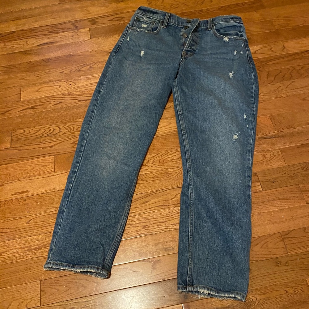 A&F CURVE LOVE MOM JEANS